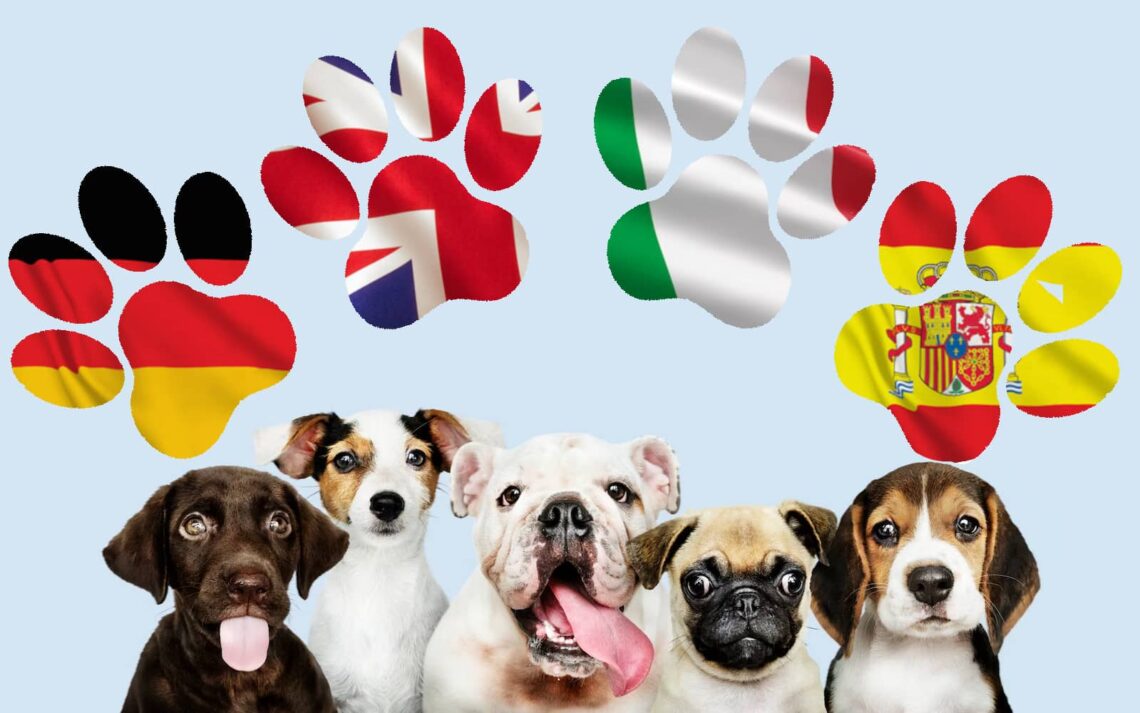 nom chiens dans le monde